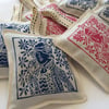 Hand Printed Lavender Sachet in Blue 
