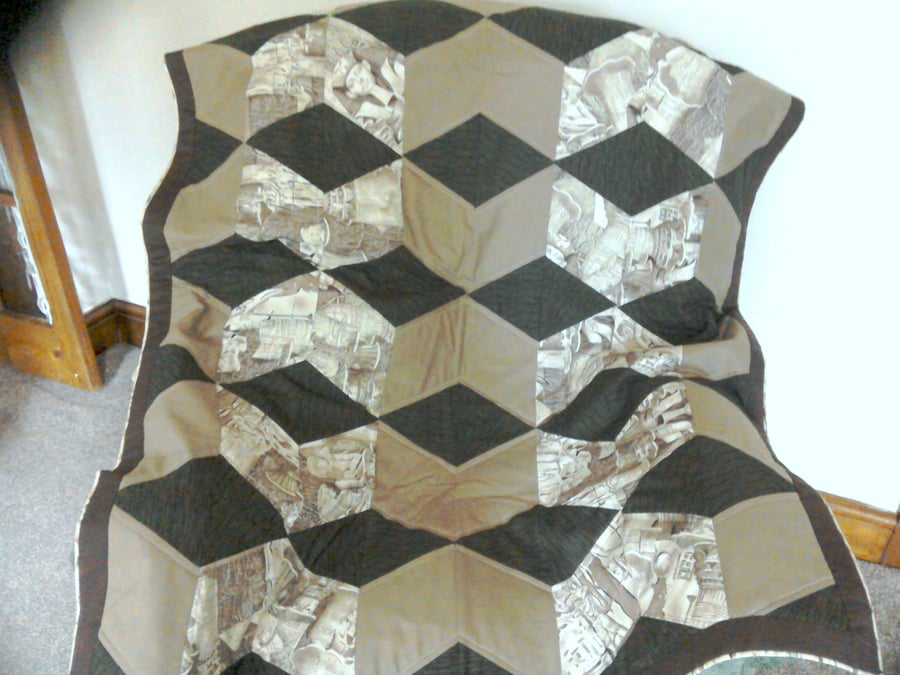 Patchwork Quilt with an Egyptian Theme