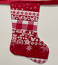 Christmas Stocking Bunting - Red  - Image 6