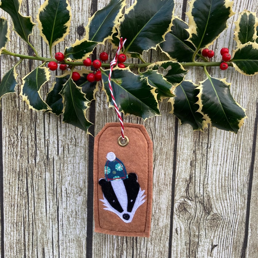 Christmas decoration - Badger