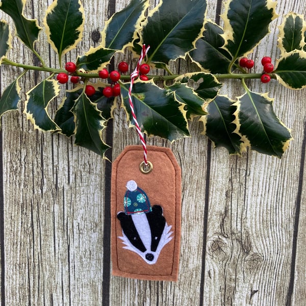 Christmas decoration - Badger