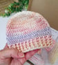 Peach Pie Crochet Baby Hat & Booties Set - Newborn & 0-3 Months - Image 2