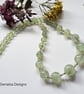 Designer Prehnite & Peridot Sterling Silver Necklace  - Image 1