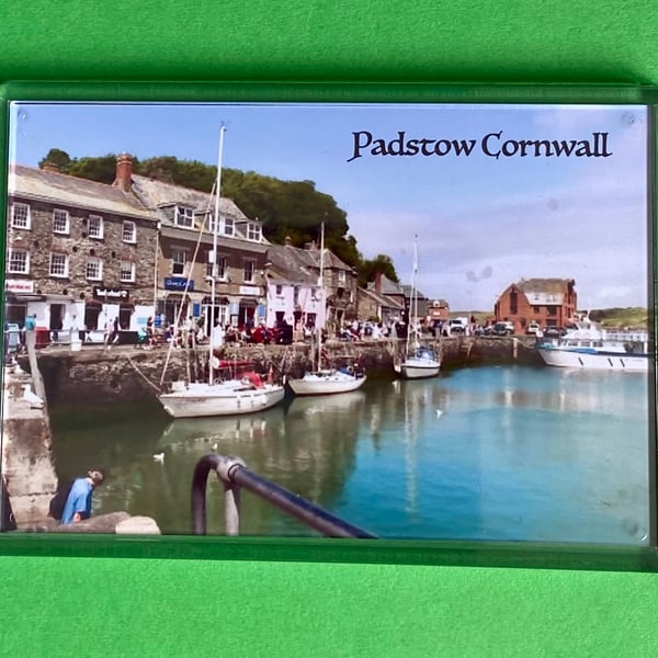 Padstow Harbour Cornwall - Jumbo Fridge Magnet