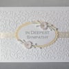 Quilled sympathy card, paper quilling, handmade