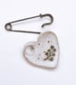 Speckled Eucalyptus 2 in 1 Worry Stone Brooch  - Image 1