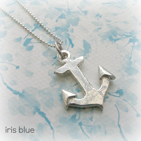 Silver Anchor Necklace