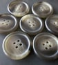 1" 25mm 40L Polyester Horn Buttons - Image 2