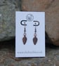Copper & Bronze Leaf Earrings - Woodland Inspired Autumn Jewellery - Image 4