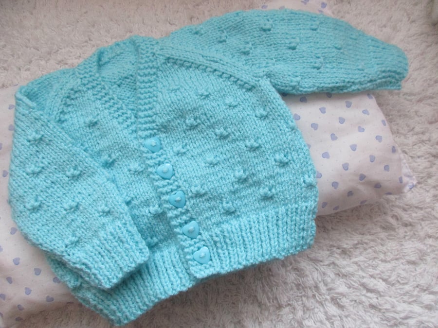 16" Baby Boys V Neck Cardigan