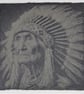 Native American Slate Coasters Set of 4, Engraved Tribal Portrait Coasters, 10cm - Image 5