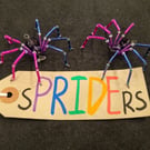 Bisexual Bi Flag sPRIDEr Hanging Spider Suncatcher Decoration
