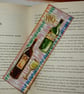 Bookmark wine themed vino glass of wine