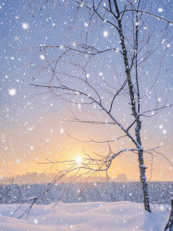 Nordelph Fields Sunrise Norfolk Christmas Greeting Card A5