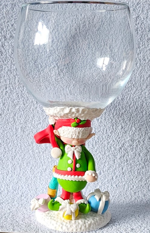 OOAK Elf Faux Candle Holder