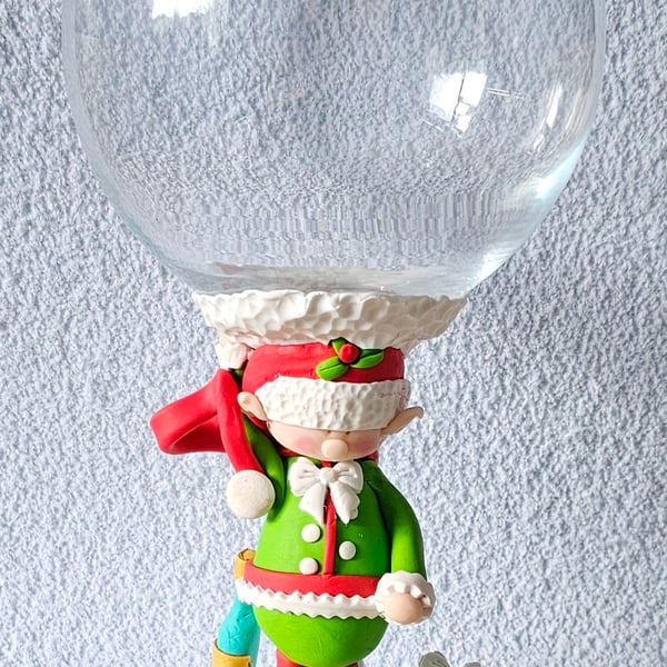 OOAK Elf Faux Candle Holder