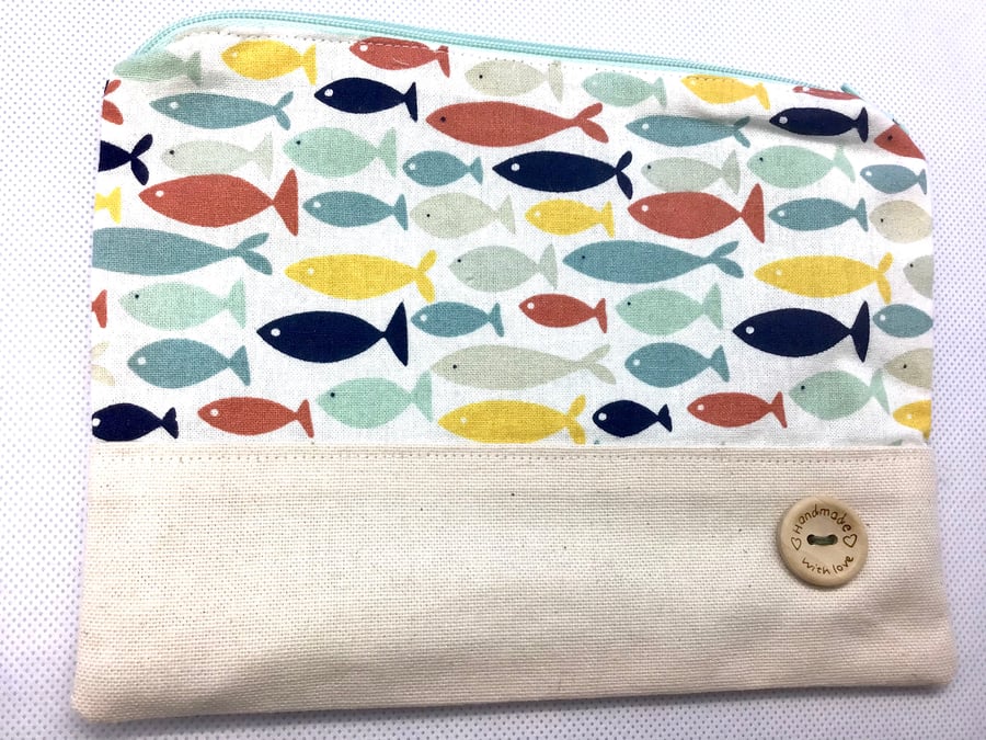 Zipper Pouch Coin Purse Make up Bag Pencil Case Knitting Notions Pouch