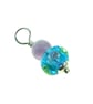 Lilac Rose Glass Bead Pendant, Sterling Silver with Amethyst - Chain is Optional - Image 7