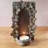 Daisy tea light wall sconce or freestanding candle holder