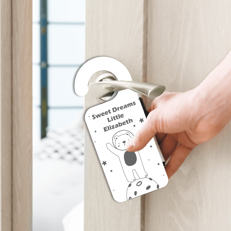 Sweet Dream Door Hanger Space Theme Nursery Baby Room Personalised Baby Shower