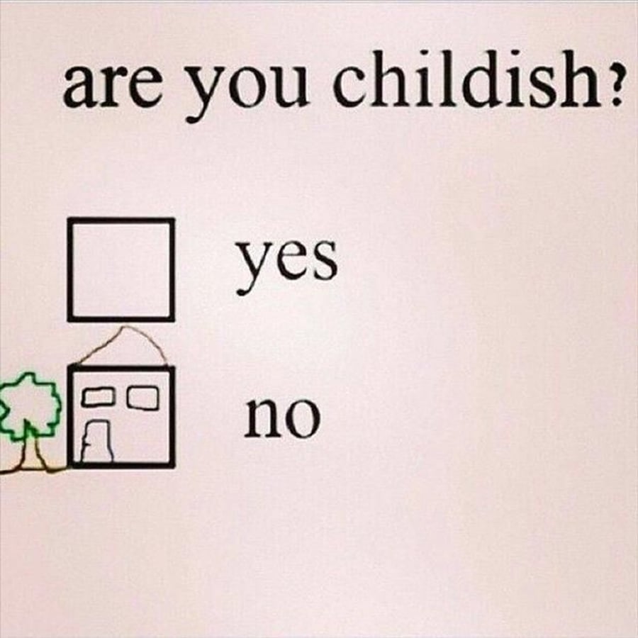 Are You Childish? Fridge Magnet