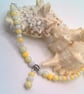 Yellow Glass Bead Necklace and Earrings, Gift Set, Yellow Necklace & Earrings - Image 9