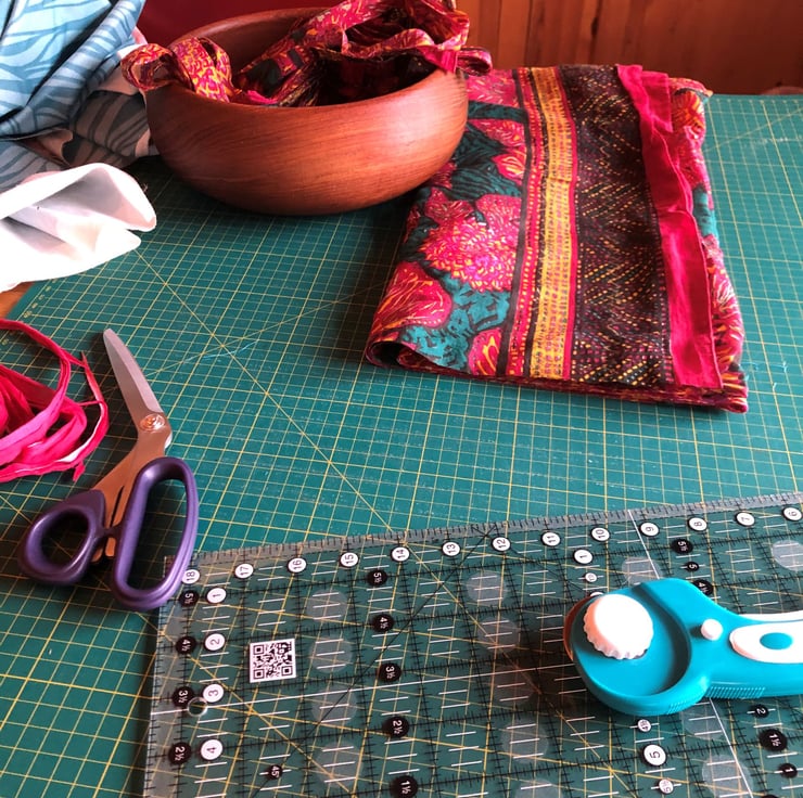 Grey and Red Stripe Rag Rug Table Runner Folksy