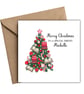 Erotic Book Lover Christmas Tree Merry Christmas Card