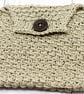 Hand knitted pouch in beige - Image 5