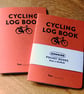 Single A6 ‘Cycling' pocket log book with typographic design cover