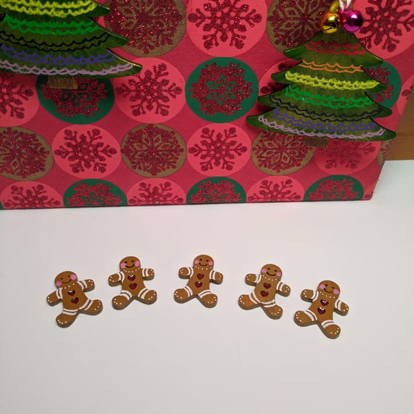 Gingerbread people pin