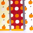 Pretty pumpkins Reading Bookmark, white , red or yellow