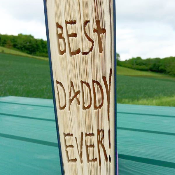 Best Daddy ever! CUT & FOLD Book Folding Pattern - EMAILED PDF PATTERN