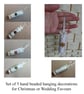 Handbeaded silk hanging decoration crackers for weddings or Christmas - Image 2