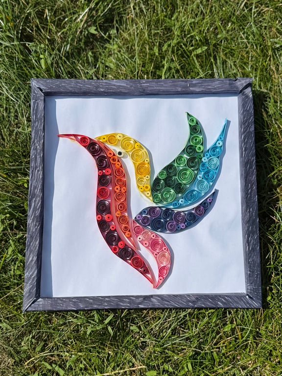 Handmade Colourful Quilling Wall Art – Unique Paper Art Décor