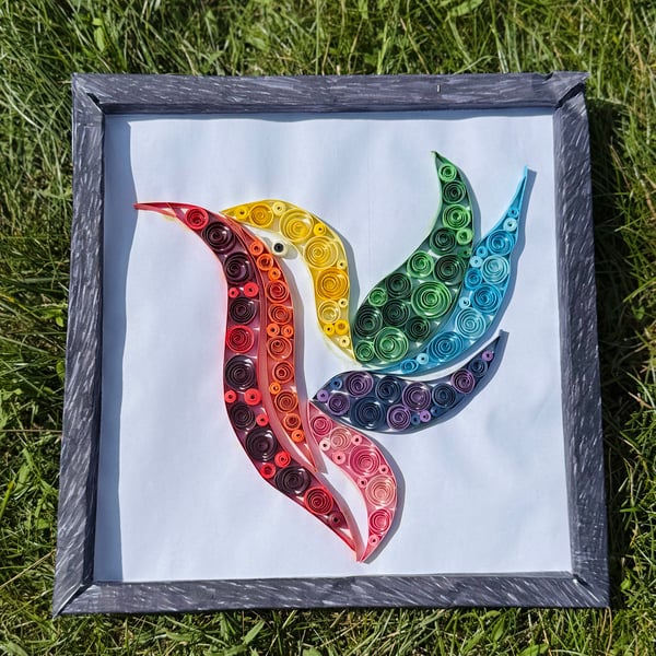 Handmade Colourful Quilling Wall Art – Unique Paper Art Décor