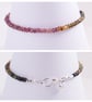 Tourmaline and Karen Hill tribe silver bracelet, Leo gift - Image 4