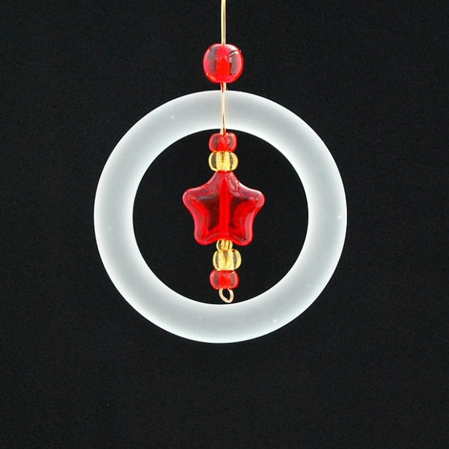Glass Christmas Tree Decoration