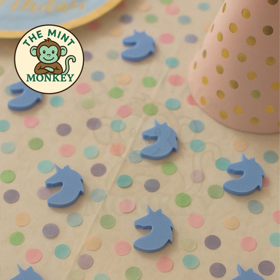 Unicorn Acrylic Confetti: Party & Craft Embellishments