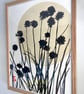Garden painting, Chives, Original art, handmade paper, signed  - Image 7