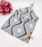 Blue embroidered peg bag, clip on, free uk delivery  - Image 9