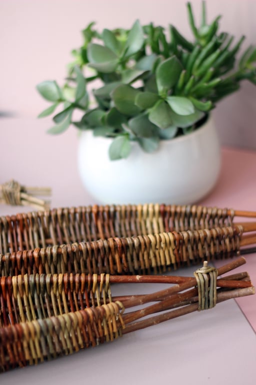 Scottish Willow Nut Basket Organically Grown Handmade Sustainable Home Decoratio