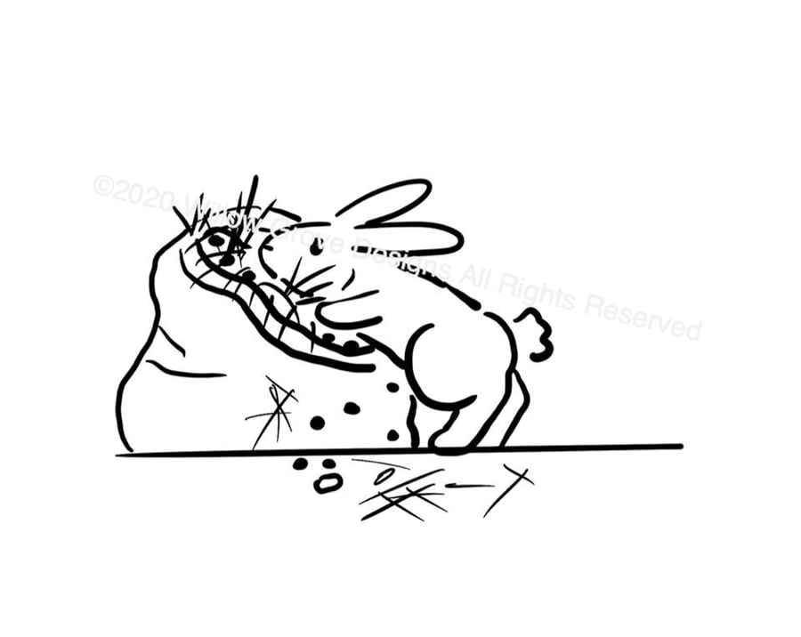 The perfect hay - Art Print