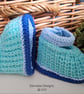 Designer Baby Boy's Hand Knitted Shoes   3 - 6 months size - Image 5