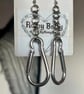 Carabena Silver Handmade long Earrings 