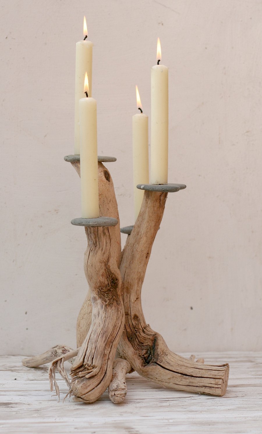 Driftwood Candle holder,Driftwood Candelabra,Driftwood candle stand,Table centre