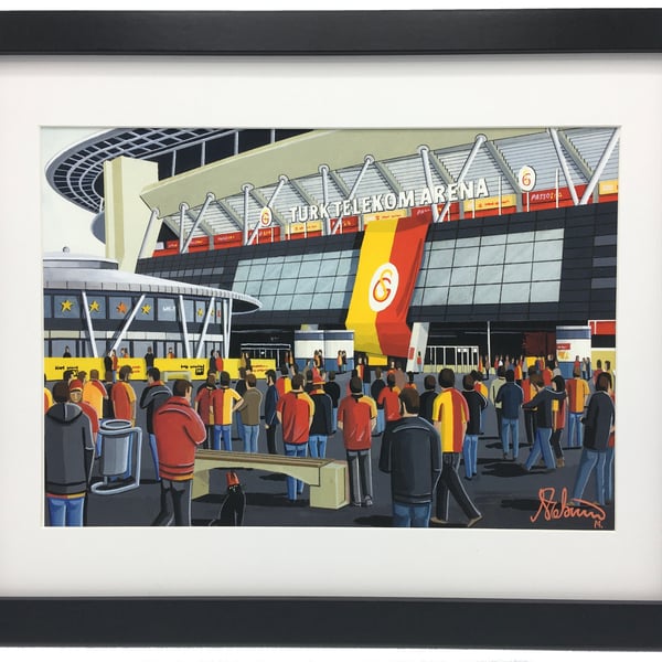 Galatasaray, Turk Telekom Stadium. High Quality, Framed Football Art Print.