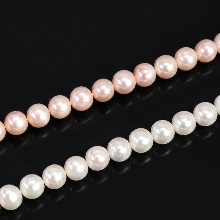 Freshwater Pearl Beads no modification - 7-8mm Round Beads, Jewellery Making