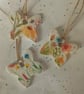 Set of 3 Handmade Clay Butterfly Gift Tags