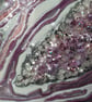 Pink, purple geode resin art - Image 5